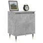 vidaXL Mesitas de noche 2 uds madera gris hormigón 40x30x50 cm vidaXL Mesitas de noche 2 uds madera gris hormigón 40x30x50 cm