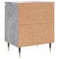 vidaXL Mesitas de noche 2 uds madera gris hormigón 40x30x50 cm vidaXL Mesitas de noche 2 uds madera gris hormigón 40x30x50 cm