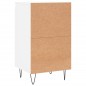 vidaXL Aparador madera de ingeniería blanco 40x35x70 cm vidaXL Aparador madera de ingeniería blanco 40x35x70 cm