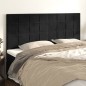 vidaXL Cabeceros 4 unidades de terciopelo negro 100x5x78/88 cm vidaXL Cabeceros 4 unidades de terciopelo negro 100x5x78/88 cm