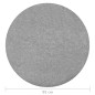 vidaXL Césped artificial con tacos redondo Ø90 cm gris vidaXL Césped artificial con tacos redondo Ø90 cm gris