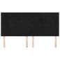 vidaXL Cabeceros 4 unidades de terciopelo negro 100x5x78/88 cm vidaXL Cabeceros 4 unidades de terciopelo negro 100x5x78/88 cm