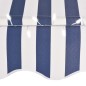 vidaXL Toldo manual retráctil con LED azul y blanco 200 cm vidaXL Toldo manual retráctil con LED azul y blanco 200 cm