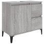 vidaXL Armario de baño madera contrachapada gris Sonoma 65x33x60 cm vidaXL Armario de baño madera contrachapada gris Sonoma 65x33x60 cm