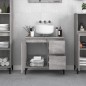 vidaXL Armario de baño madera contrachapada gris Sonoma 65x33x60 cm vidaXL Armario de baño madera contrachapada gris Sonoma 65x33x60 cm