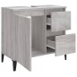 vidaXL Armario de baño madera contrachapada gris Sonoma 65x33x60 cm vidaXL Armario de baño madera contrachapada gris Sonoma 65x33x60 cm