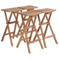 vidaXL Taburetes plegables de cocina 4 unidades madera de teca maciza vidaXL Taburetes plegables de cocina 4 unidades madera de teca maciza