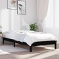 vidaXL Estructura de cama madera maciza de pino negra 90x200 cm vidaXL Estructura de cama madera maciza de pino negra 90x200 cm