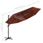 vidaXL Sombrilla de 4 niveles con poste de aluminio terracota 3x3 m vidaXL Sombrilla de 4 niveles con poste de aluminio terracota 3x3 m