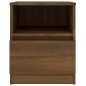 vidaXL Mesita de noche madera de ingeniería marrón roble 40x40x50 cm vidaXL Mesita de noche madera de ingeniería marrón roble 40x40x50 cm
