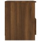 vidaXL Mesita de noche madera de ingeniería marrón roble 40x40x50 cm vidaXL Mesita de noche madera de ingeniería marrón roble 40x40x50 cm