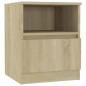 vidaXL Mesitas de noche 2 uds contrachapada roble Sonoma 40x40x50 cm