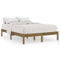 vidaXL Estructura de cama doble madera maciza marrón miel 120x190 cm vidaXL Estructura de cama doble madera maciza marrón miel 120x190 cm