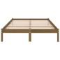 vidaXL Estructura de cama doble madera maciza marrón miel 120x190 cm vidaXL Estructura de cama doble madera maciza marrón miel 120x190 cm