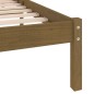 vidaXL Estructura de cama doble madera maciza marrón miel 120x190 cm vidaXL Estructura de cama doble madera maciza marrón miel 120x190 cm