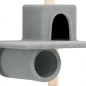 vidaXL Rascador para gatos con postes de sisal gris claro 168 cm vidaXL Rascador para gatos con postes de sisal gris claro 168 cm