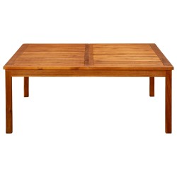vidaXL Mesa de centro de jardín madera maciza de acacia 110x110x45 cm