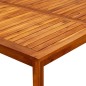 vidaXL Mesa de centro de jardín madera maciza de acacia 110x110x45 cm vidaXL Mesa de centro de jardín madera maciza de acacia 110x110x45 cm
