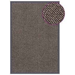vidaXL Felpudo de nudo marrón oscuro 80x120 cm