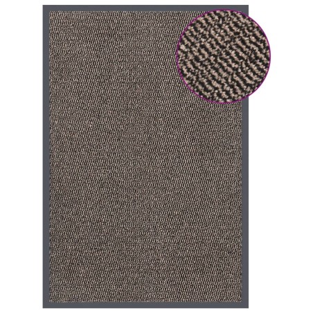 vidaXL Felpudo de nudo marrón oscuro 80x120 cm