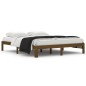 vidaXL Estructura de cama madera maciza pino marrón miel 160x200 cm vidaXL Estructura de cama madera maciza pino marrón miel 160x200 cm
