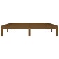 vidaXL Estructura de cama madera maciza pino marrón miel 160x200 cm vidaXL Estructura de cama madera maciza pino marrón miel 160x200 cm