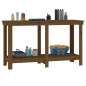 vidaXL Banco de trabajo madera maciza de pino marrón miel 140x50x80 cm vidaXL Banco de trabajo madera maciza de pino marrón miel 140x50x80 cm