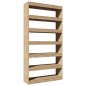 vidaXL Estantería madera contrachapada roble Sonoma 100x30x198 cm vidaXL Estantería madera contrachapada roble Sonoma 100x30x198 cm