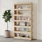 vidaXL Estantería madera contrachapada roble Sonoma 100x30x198 cm vidaXL Estantería madera contrachapada roble Sonoma 100x30x198 cm