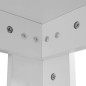 vidaXL Mesa de comedor blanca 140x80x75 cm vidaXL Mesa de comedor blanca 140x80x75 cm