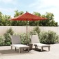 vidaXL Sombrilla de jardín con poste de madera terracota 198x198x231cm vidaXL Sombrilla de jardín con poste de madera terracota 198x198x231cm