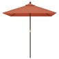 vidaXL Sombrilla de jardín con poste de madera terracota 198x198x231cm vidaXL Sombrilla de jardín con poste de madera terracota 198x198x231cm