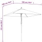 vidaXL Sombrilla de jardín con poste de madera terracota 198x198x231cm vidaXL Sombrilla de jardín con poste de madera terracota 198x198x231cm