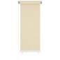 vidaXL Persiana enrollable de exterior HDPE crema 60x140 cm