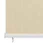 vidaXL Persiana enrollable de exterior HDPE crema 60x140 cm