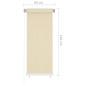 vidaXL Persiana enrollable de exterior HDPE crema 60x140 cm