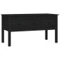 vidaXL Mesa de centro de madera maciza de pino negra 102x49x55 cm vidaXL Mesa de centro de madera maciza de pino negra 102x49x55 cm