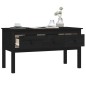 vidaXL Mesa de centro de madera maciza de pino negra 102x49x55 cm vidaXL Mesa de centro de madera maciza de pino negra 102x49x55 cm