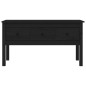 vidaXL Mesa de centro de madera maciza de pino negra 102x49x55 cm vidaXL Mesa de centro de madera maciza de pino negra 102x49x55 cm