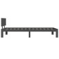 vidaXL Estructura de cama madera maciza de pino gris 90x200 cm
