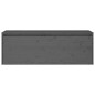vidaXL Armario de pared de madera maciza de pino gris 100x30x35 cm