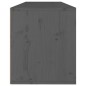 vidaXL Armario de pared de madera maciza de pino gris 100x30x35 cm