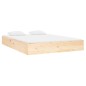 vidaXL Estructura de cama de matrimonio madera maciza 135x190 cm vidaXL Estructura de cama de matrimonio madera maciza 135x190 cm