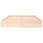 vidaXL Estructura de cama de matrimonio madera maciza 135x190 cm vidaXL Estructura de cama de matrimonio madera maciza 135x190 cm