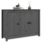 vidaXL Aparador de madera maciza de pino gris 100x35x74 cm vidaXL Aparador de madera maciza de pino gris 100x35x74 cm