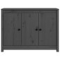 vidaXL Aparador de madera maciza de pino gris 100x35x74 cm vidaXL Aparador de madera maciza de pino gris 100x35x74 cm