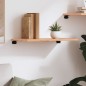vidaXL Estante de pared madera de roble tratada marrón claro 60x40x2cm vidaXL Estante de pared madera de roble tratada marrón claro 60x40x2cm