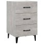 vidaXL Mesita de noche madera de ingeniería gris hormigón 40x40x66 cm vidaXL Mesita de noche madera de ingeniería gris hormigón 40x40x66 cm