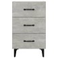 vidaXL Mesita de noche madera de ingeniería gris hormigón 40x40x66 cm vidaXL Mesita de noche madera de ingeniería gris hormigón 40x40x66 cm