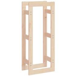 vidaXL Estante para leña madera maciza de pino 41x25x100 cm